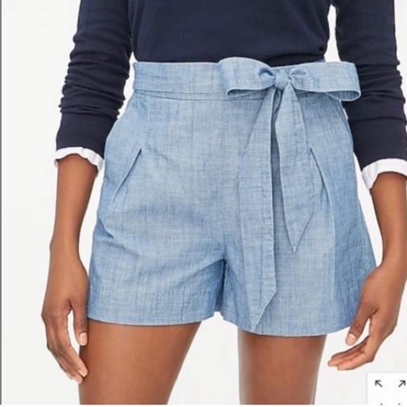 NWT J.Crew Tie-Waist Shorts